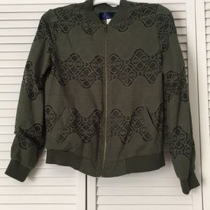 Olive green jacket from Francesca’s